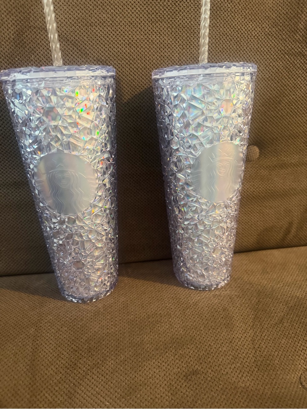 Starbucks Iridescent clear 2024  Tumbler with Logo